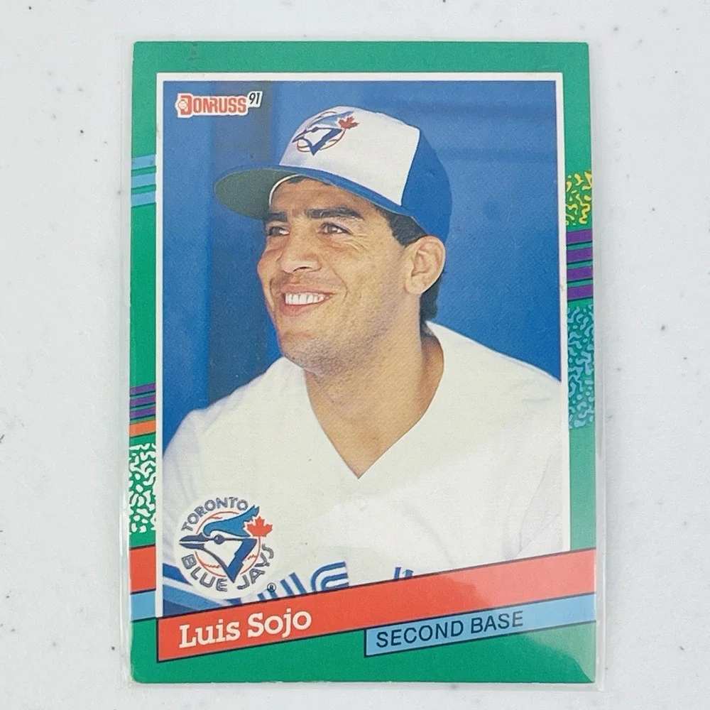 1991 Donruss Luis Sojo 579 Toronto Blue Jays Trading Card Vintage Second Base